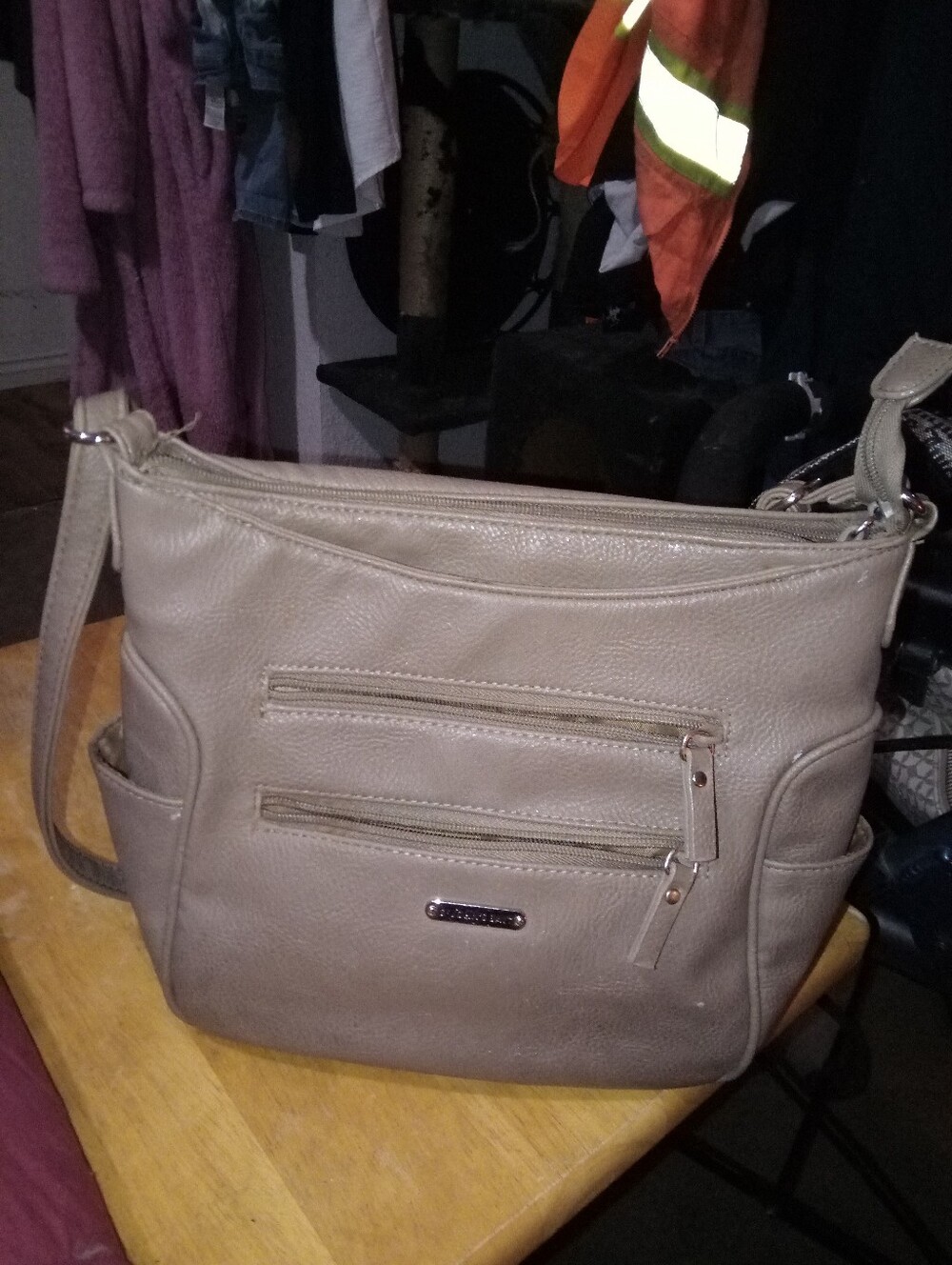 St. John's Bay Taupe Shoulder Crossbody Bag